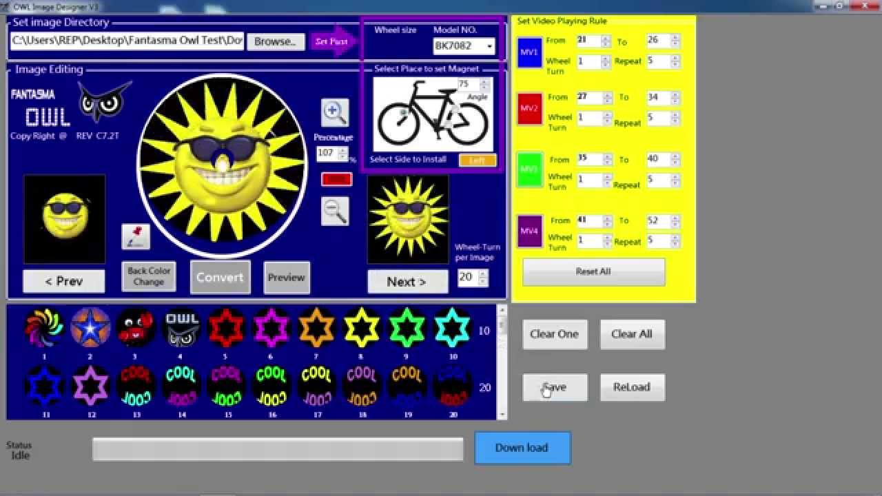 Fantasma OWL programmierbaren Beleuchtung Fahrrad