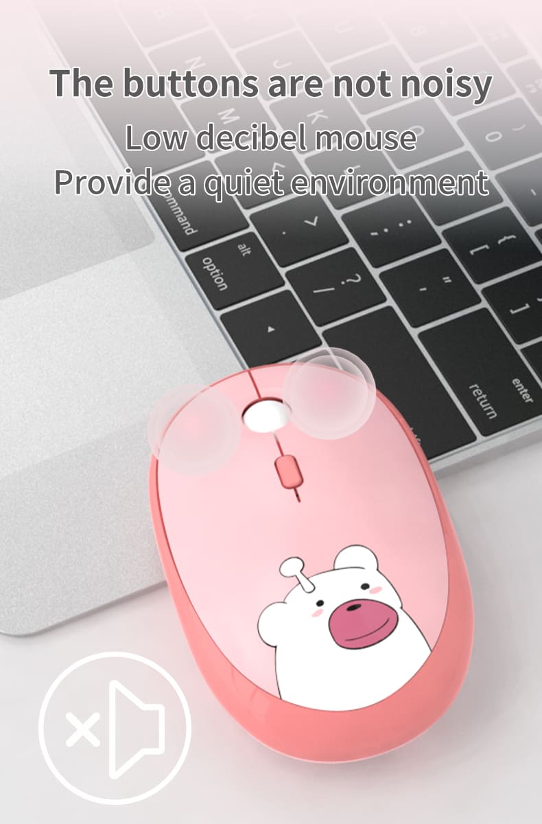 Maus rosa WiFi drahtlose optische Teddybär