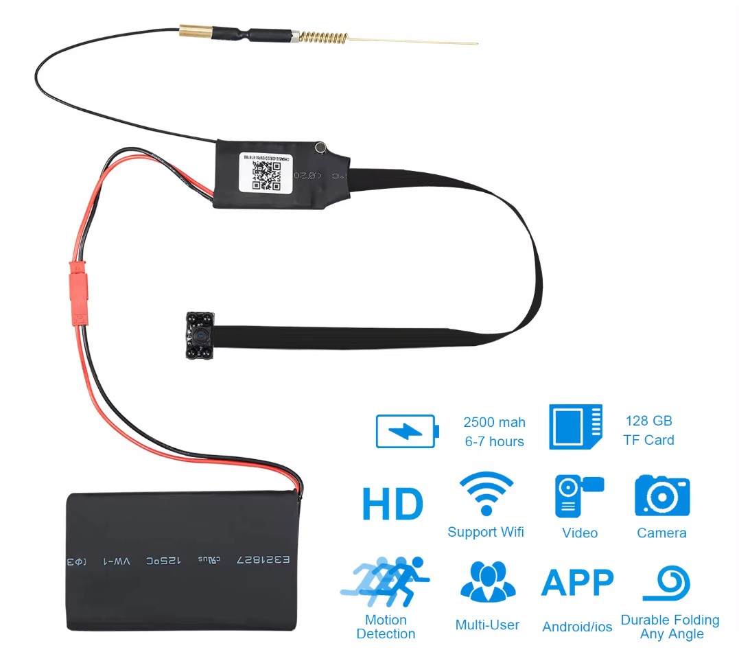 WiFi HD Mini-Lochkamera HD 1080P mit IR-LED-Nachtlichtern