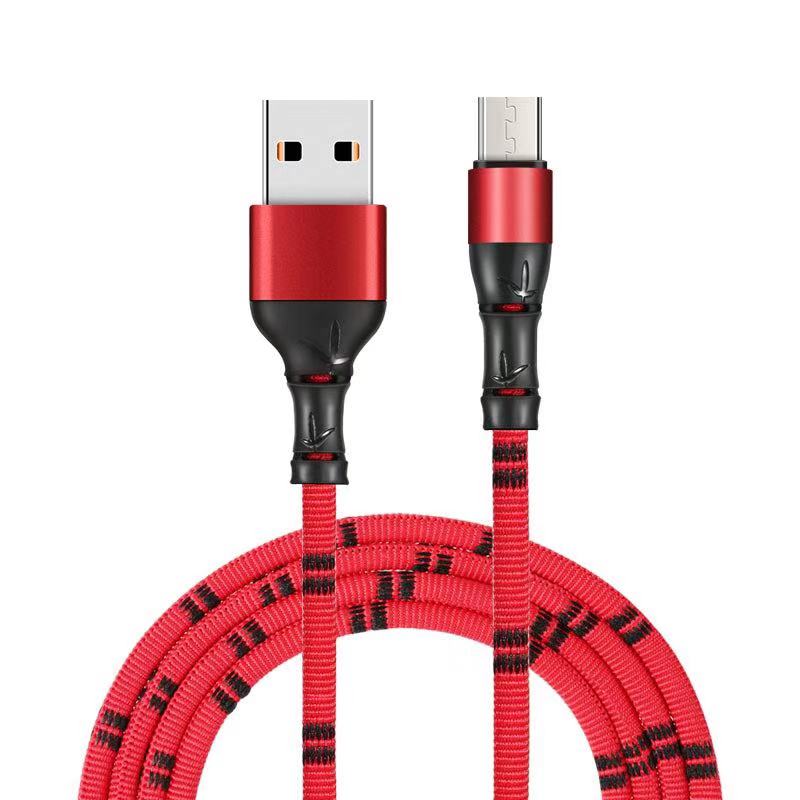 Micro-USB-Kabel zum Aufladen des Mobiltelefons